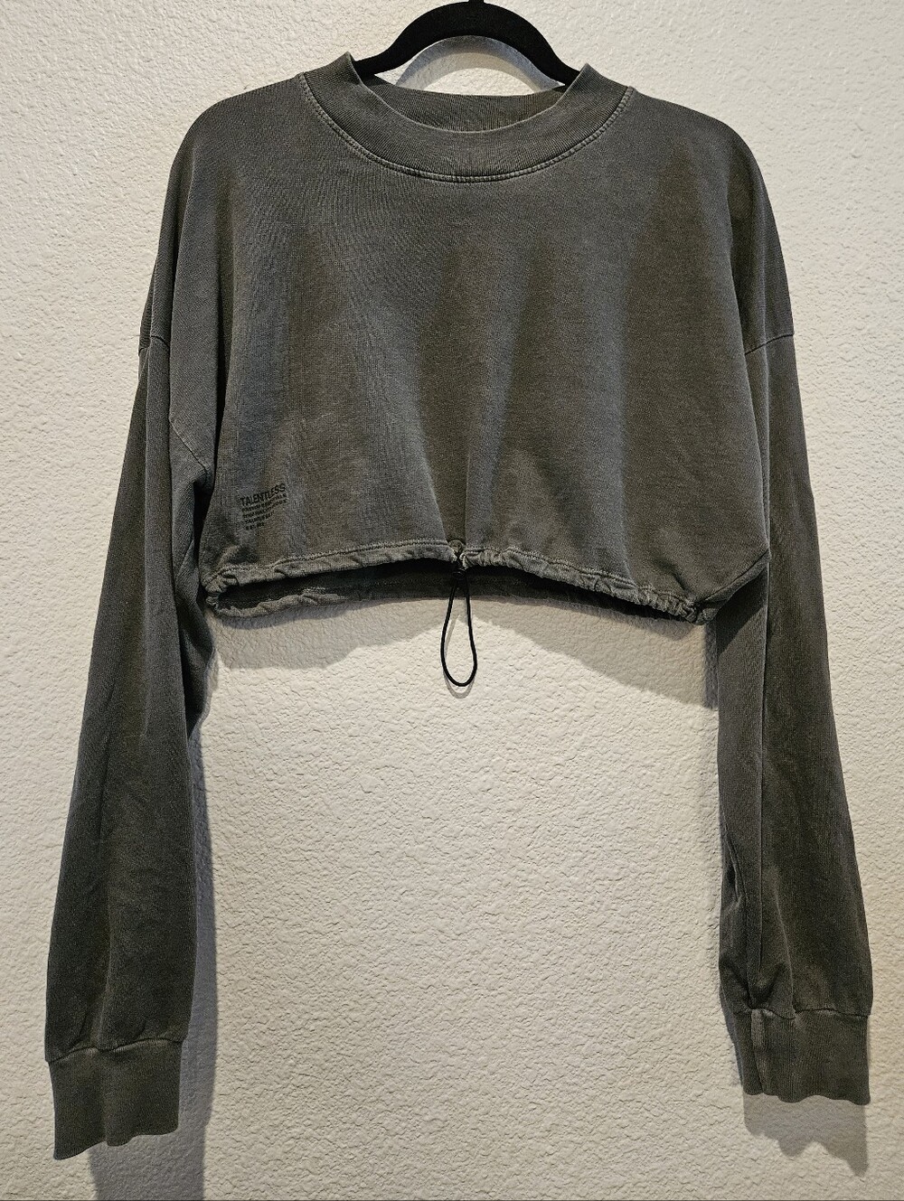 Talentless Cropped Sweatshirt Cinched Size S/M
